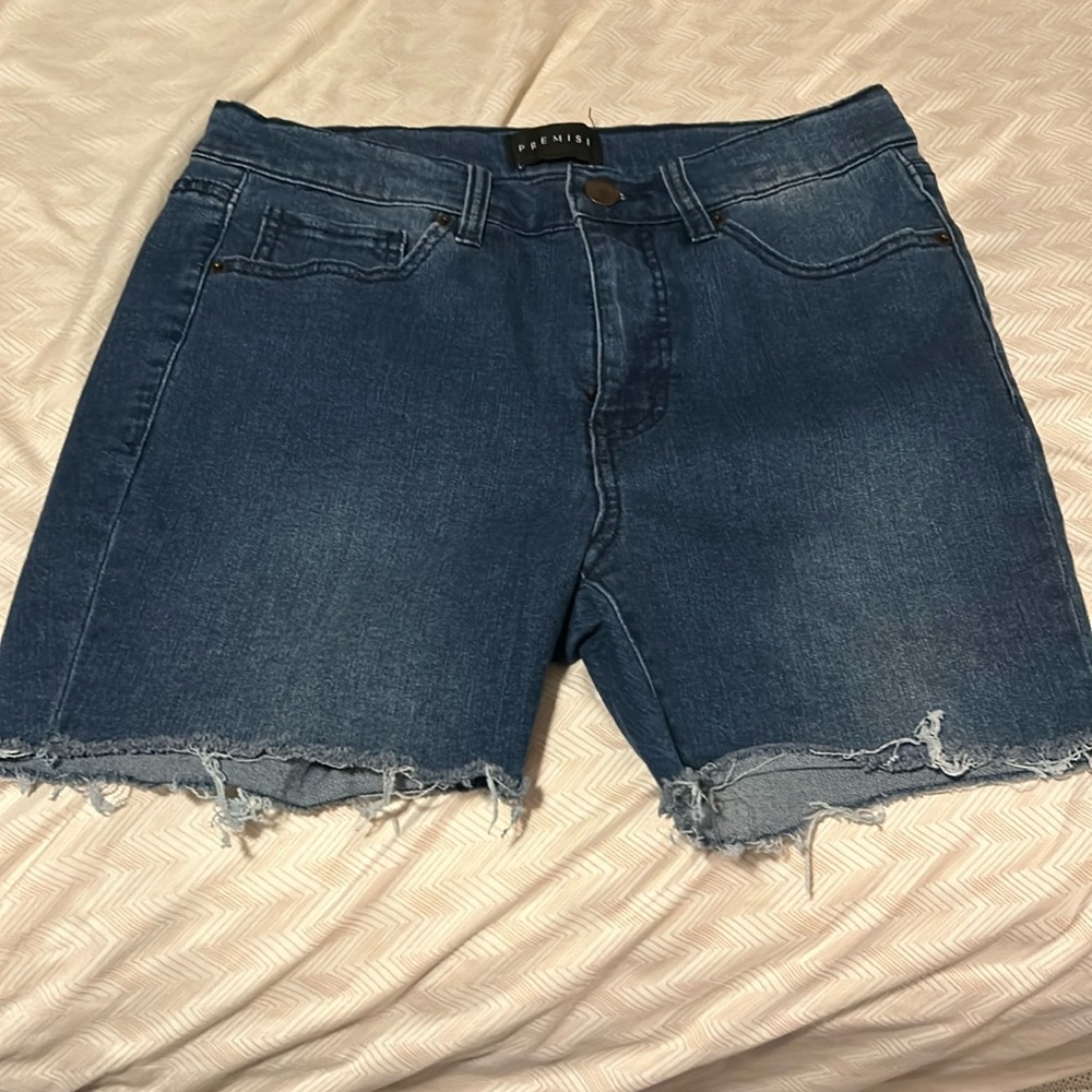 Premise Denim Cutoff Shorts - 6